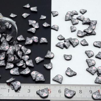 Lote 100 g de Arcilla Polimérica Gato con Confeti Bandera