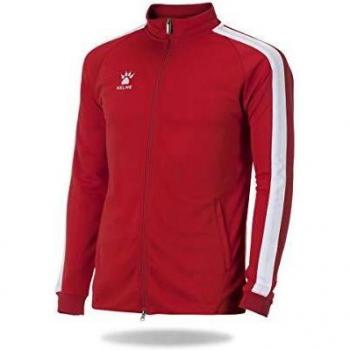 4-Year-Old Kelme Global Full Zip Shirt – Boys & Girls (Red/White)