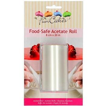 Acetat-Tortenrand-Folie FunCakes 20 m Länge, 8 cm Breite