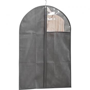 Zeller Present Kleiderhülle in Grau – Vlies & Stoff, 60 × 90 cm