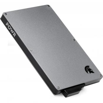 POWR Card Holder Wallet, Mens Minimalist Slim Metal RFID Blocking Contactless Card Protector