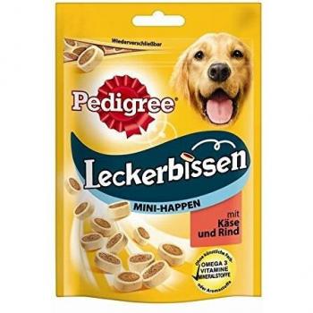 Pedigree Tasty Bites, Set scontato: Cheesy Bites Formaggio & Manzo, 6 x 140 g, Snack per Cani
