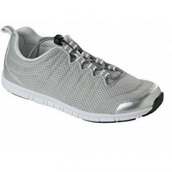 Scholl Wind Step Sneakers Donna Tessuto e Pelle 38 Silver