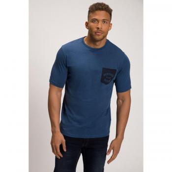 Herren T-Shirt in großen Größen, blau, 6XL, Baumwolle/Polyester, JP1880