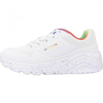 Skechers Uno Lite Rainbow Speckle Chaussure Femme 28 Blanc