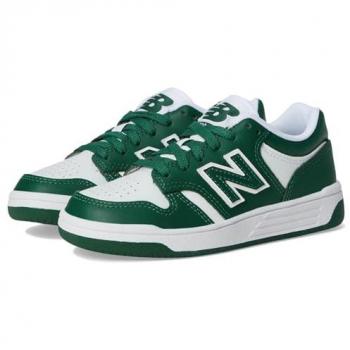 Chaussures Sportives New Balance 480 Vert Foncé Blanc