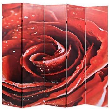 VidaXL Schermo Divisorio Pieghevole Rosa 200x170 cm