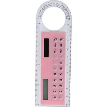 Loupe et calculatrice solaire 10cm avec règle intégrée