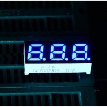Module d'affichage LED 3 chiffres 0,28 pouces 7 segments bleu
