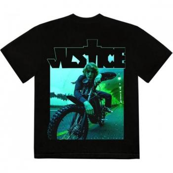 Justin Bieber Unisex T-Shirt mit Dirt Bike Motiv