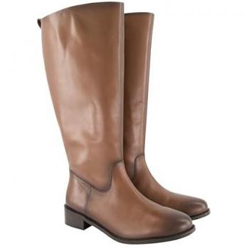 Lederstiefel Damen Braun – Ulla Popken XL Schaft, Weite H, 41