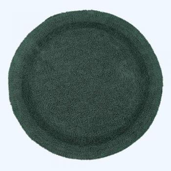 Tapis de bain réversible 80 cm – Coton 100 % – Couleur vert mousse – Homescapes