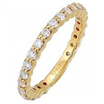 Elli Fingerring »Ring Memoire Eternity Zirkonia Funkelnd 925 Silber«