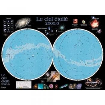 Le ciel étoilé 2000,0 carte