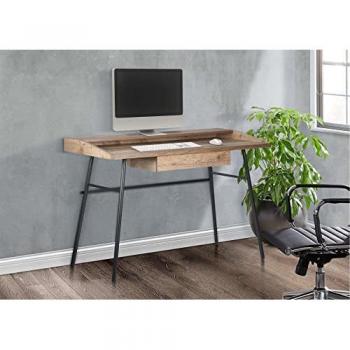 Birlea Furniture & Beds Urban 1 Drawer Office Desk with Shelf (Rustic, Brown)