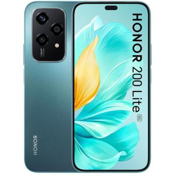 Smartphone Honor 200 Lite 5G, 256 GB, 8 GB RAM, Pantalla AMOLED de 6.7 Full HD+ 90Hz, Procesador Mediatek Dimensity 6080, Batería de 4500mAh