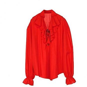 Chemise rouge de flibustier