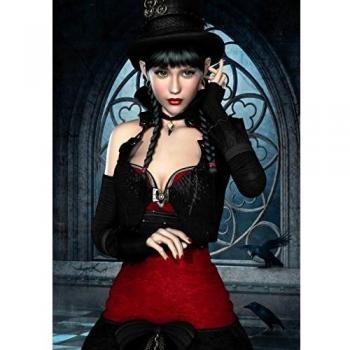 Femme Gothique aux Corbeaux Puzzle 1000 pièces