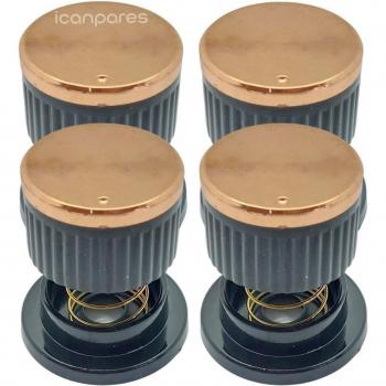 Teclado y Flush Set Compatible con Ventino-Vestel-Yukka, 4 de enero, Oro Rosa