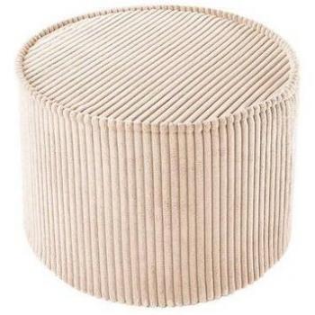 Pouf Wigiwama Beige Côtelé Taille Unique