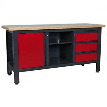 Sealey Workstation with 3 Drawers, 1 Cupboard & Open Storage AP1905B