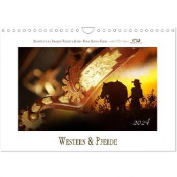 Western und Pferde Wandkalender 2024 DIN A4 quer