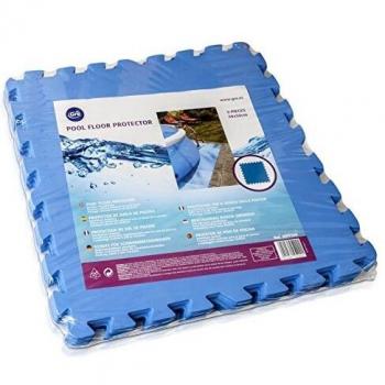Gre Protector de Suelo para Piscina MPF509, 9 piezas, Color Azul, 4.5 mm de Grosor, de 50 X 50cm