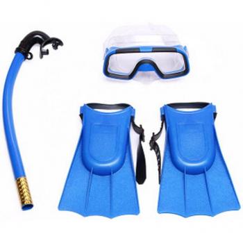 Youth Snorkeling Gear Set with Goggles and Fins