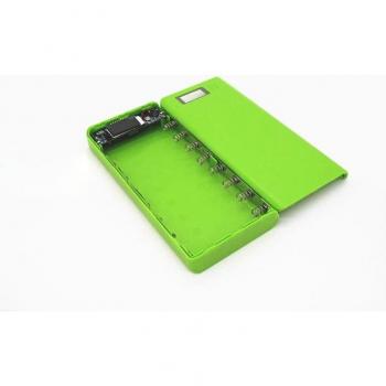 Oaoyeer Powerbank 8‑cellules 18650, 5 V, 2 USB – Étui de rangement robuste
