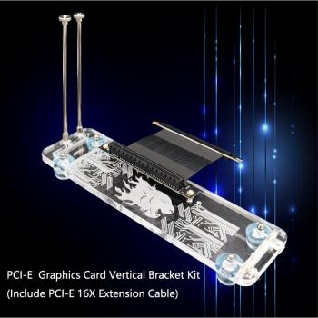 RGB LED Vertical Graphics Card Base with PCI-E Extension