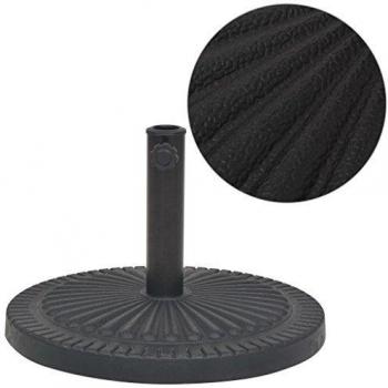 VidaXL Parasol Base Resin Round Black 63.9 lb