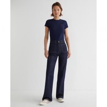 Polo Ralph Lauren Damen T-Shirt mit Logo-Stitching