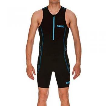 Arena Herren Wettkampf Triathlon Oberteil Powerskin ST Weniger Wasserwiderstand Schnelles Trocknen Blue-Green (52)