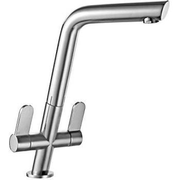 Single‑Flow Cresta Kitchen Tap – Franke Silk Steel Design
