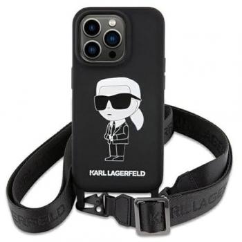 Funda Karl Lagerfeld “Ikonik” con soporte cruzado 6.1”