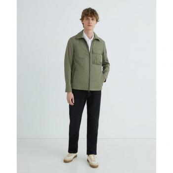 Belstaff Drome Mens Overshirt – Surplus Green, Medium