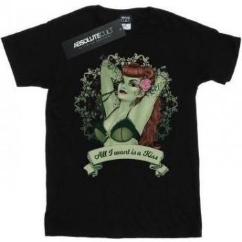 Women’s DC Poison Ivy All I Want Is a Kiss T‑Shirt, White, M