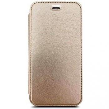 ICandy iPhone X Book‑Case – Klar + Goldfarbige Front