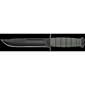 KA‑BAR 5011 Foliage Green – Bords droits – Kraton – Étui en PVC