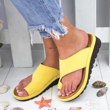 Sandalias cómodas de PU para mujer, ideales para pies grandes