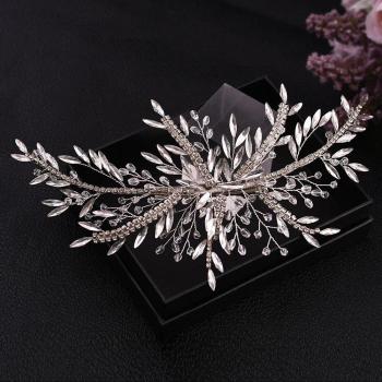 Diadema de Lujo para Novia TOPQUEEN HP287, con Diamantes de Imitación, Accesorios Nupciales
