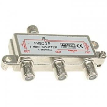 Répartiteur coaxial 1 entrée 3 sorties pour TV
