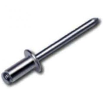 Remaches de aluminio 4 x 12 mm con vástago
