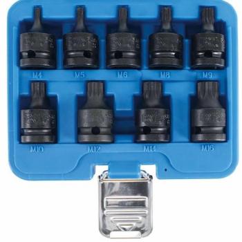 BGS Kraft-Bit-Einsatz-Satz 5487 Antrieb Innenvielzahn 12,5 mm M4