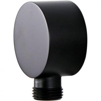 Half-Inch Brass Wall-Outlet Shower Hose Connector – Rounded Elbow