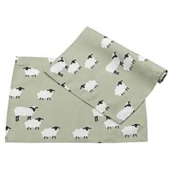 Colección Adda Home “Ovejas” 50×35 cm – Mantel de tela resistente a manchas