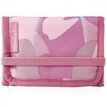 Mädchengeldtasche Satch Wallet Heartbreaker rosa Camouflage