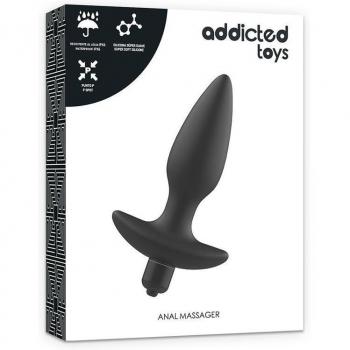 Massaggiatore Plug Anale Vibrante Nero Addicted Toys