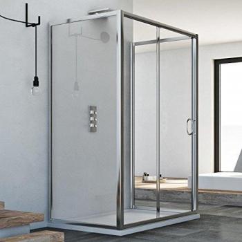 IDRALITE Duschkabine mit Tür 90x120x90 cm