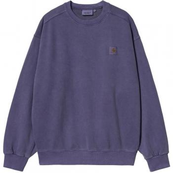 Carhartt WIP Men's Vista Garment-Dyed Purple Sweatshirt